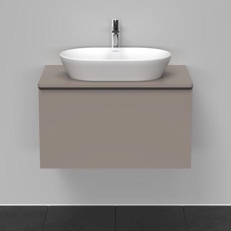 Duravit тумба подвесная под раковину 800 мм х 550 мм, с консолью, d-neo, de494704343 цвет: базальт матовый