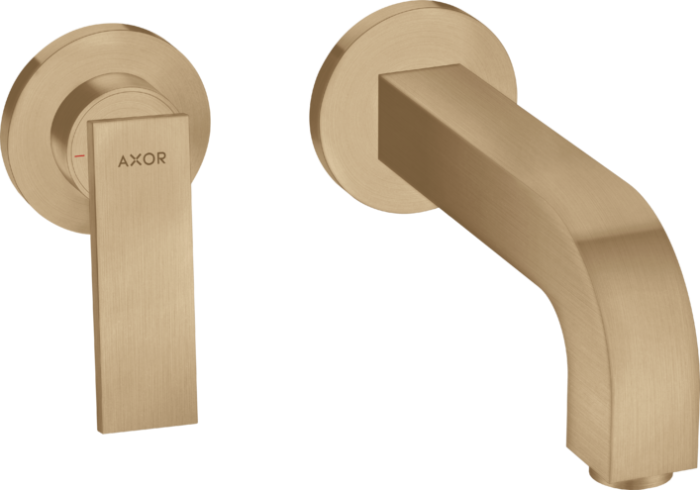 AXOR смеситель для раковины, настенный с розетками, Citterio, бронза арт. 39121140