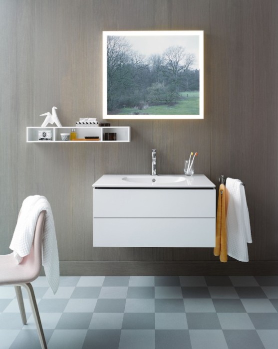 Duravit тумба подвесная под раковину, l-cube, lc626208585 цвет: белый глянцевый
