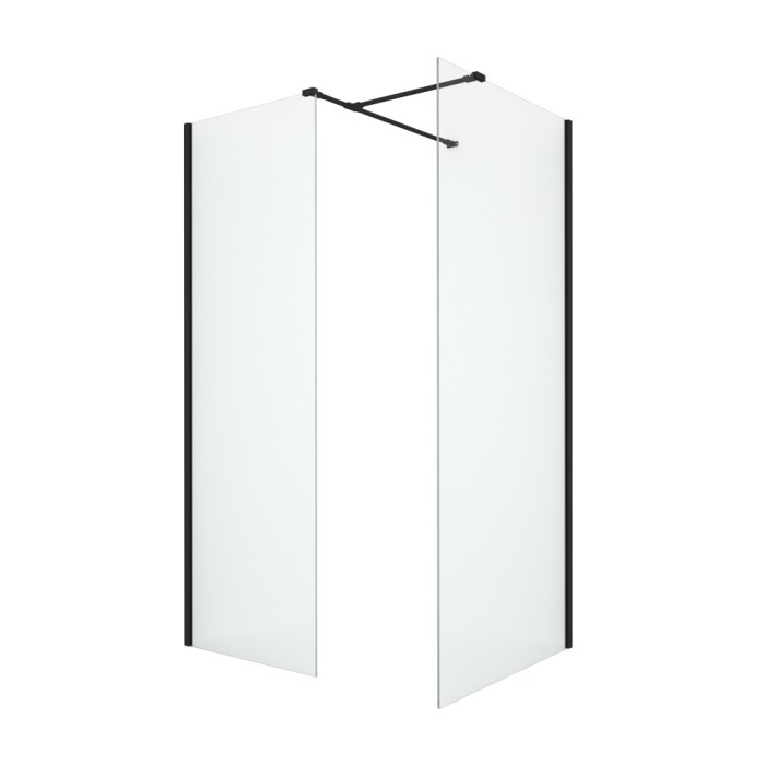 Душевое ограждение 160x80x200, New trendy New modus black, черный арт. EXK-5630