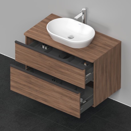 Duravit тумба подвесная под раковину 550 мм х 1000 мм, d-neo, de496807979 цвет: орех натуральный