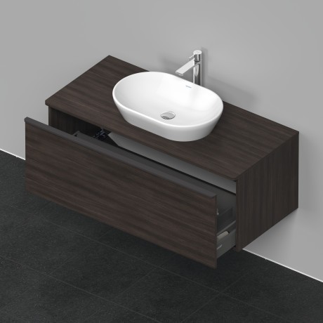 Duravit тумба подвесная под раковину 1200 мм х 550 мм и консолью, d-neo, de494905353 цвет: каштан темный