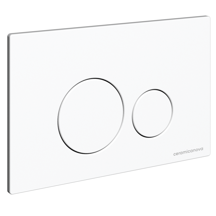 Ceramicanova инсталляция с кнопкой envision/ round, cn1001w цвет: белый