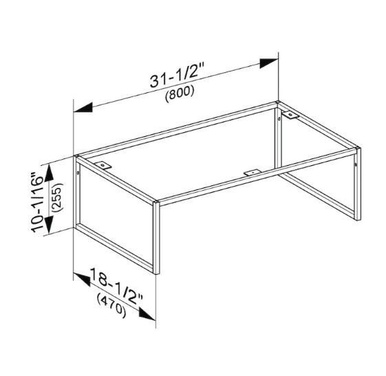 Keuco напольные ножки лак, plan, арт. 32998 300003