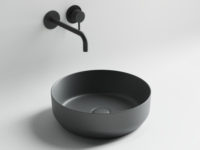 Ceramicanova раковина накладная element, cn6022mdh цвет: серый