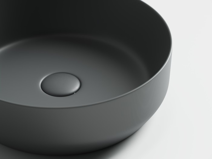 Ceramicanova раковина накладная element, cn6022mdh цвет: серый