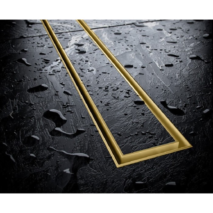 Душевой трап gold 70 см. Под облицовку плиткой, Excellent Stilio, золото арт. INEX.1515.700.P.GL