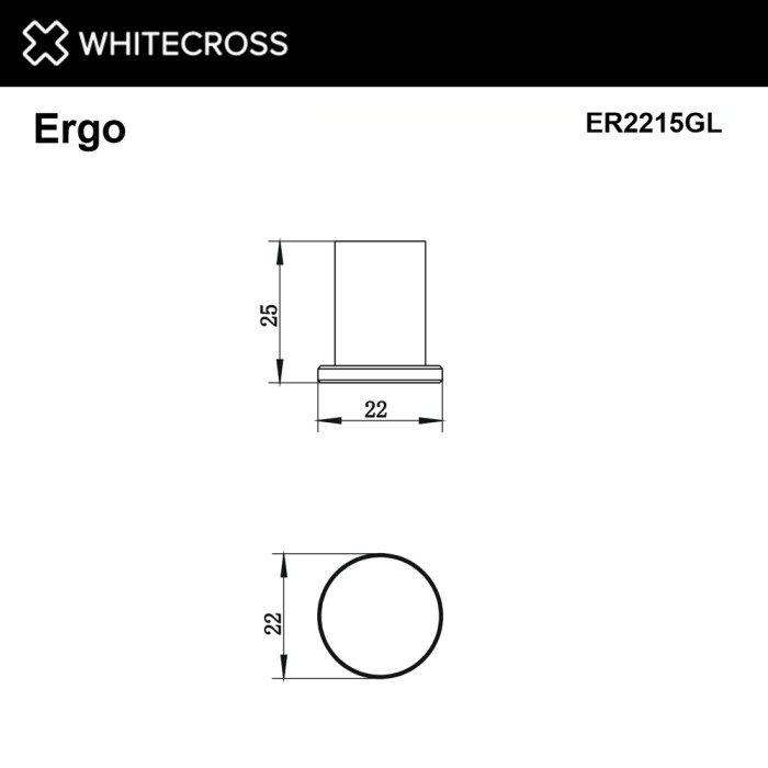 Крючок, для полотенец, Whitecross Ergo gold, золото арт. ER2215GL