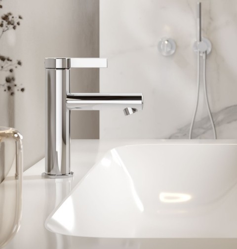 Keuco смеситель однорычажный для раковины без донного клапана, ixmo, хром арт. 59504 011100