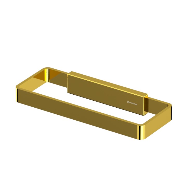 Полотенцедержатель, Whitecross Cubo gold, золото арт. CU2458GL