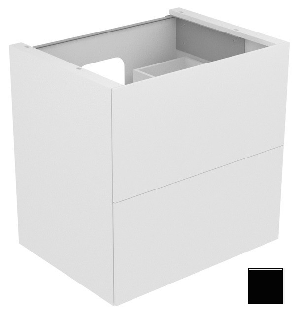 Keuco тумба подвесная под раковину с двумя выдвижными фронтами, edition 11, черный арт. 31342 330000