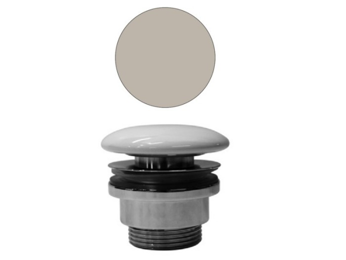 GSI Донный клапан для раковины creta matte, керамическая крышка, без перелива, Color-elements - PVC08