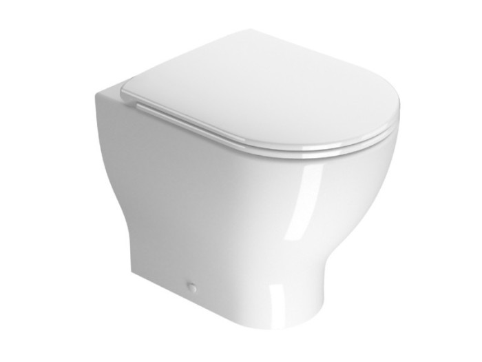 GSI Унитаз приставной 35х52 см, swirlflush®, безободковый, без сиденья, City - 911011