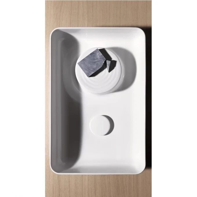 LAUFEN раковина-чаша с полочкой 550х360x125, без отверстий, Val - 8.1228.2.000.112.1