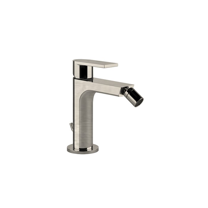 Gessi Смеситель для биде, на 1 отв, с донным клапаном, Emporio Via manzoni, 38608#149 цвет: finox brushed nickel