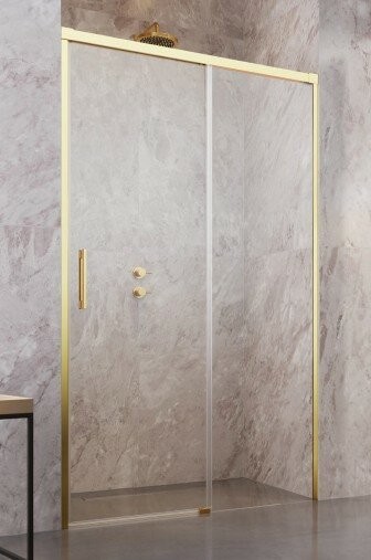 Radaway душевая дверь раздвижная dwj gold 110l, цвет: золото глянцевое, Idea - 387015-09-01L