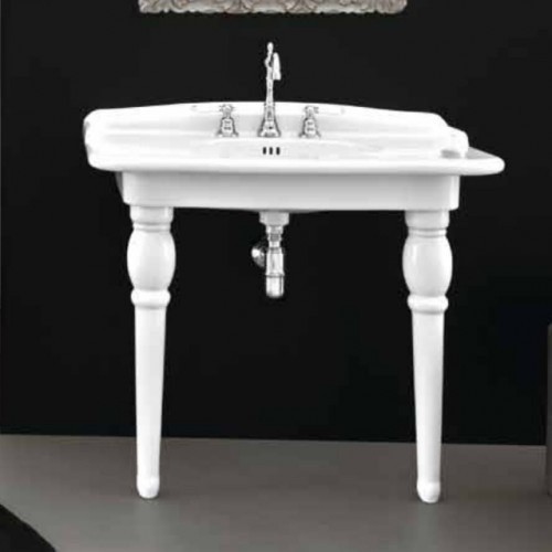 ArtCeram ножки для раковины, hec003 03 00 hermitage цвет: черный глянцевый