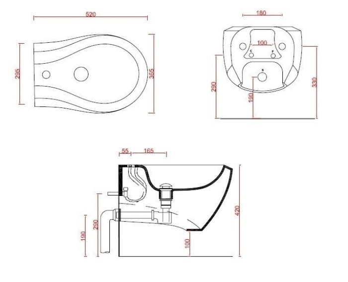 ArtCeram биде (подвесное), blb001 01 00 blend цвет: белый глянцевый