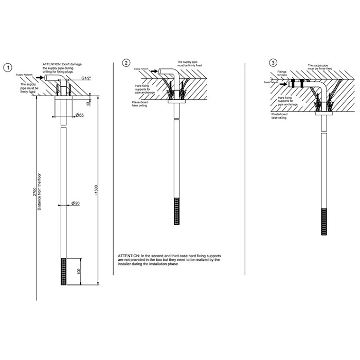Gessi Излив потолочный с удаленным управлением, 316, 54299#707 цвет: brushed black metal pvd