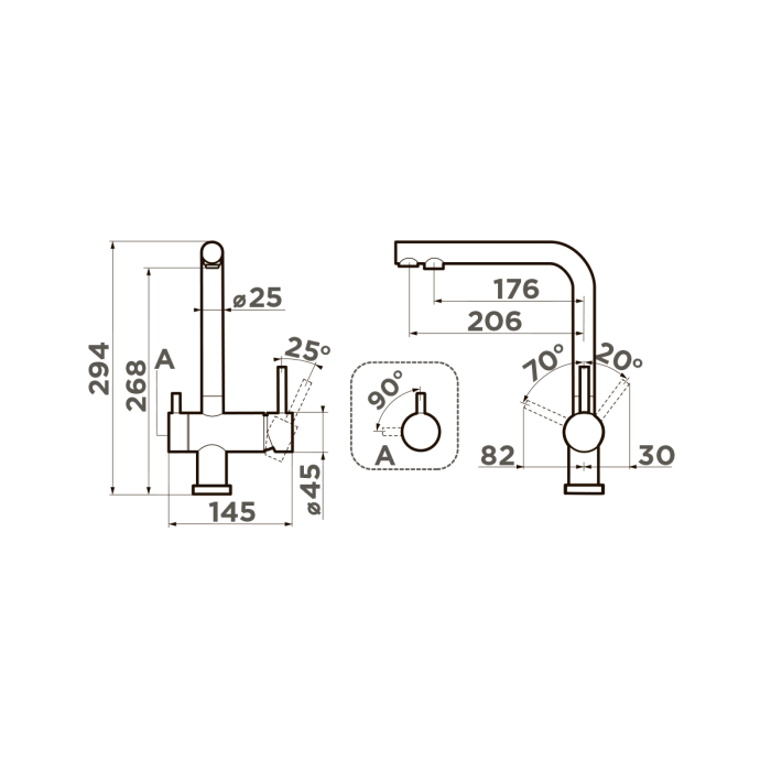 Omoikiri смеситель для кухни Nagano-P-WH латунь/белый арт. 4974054