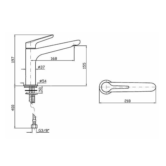 Zucchetti смеситель для раковины, на 1 отв., излив: 16.8см., medameda, хром арт. zmm714