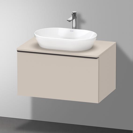 Duravit тумба подвесная под раковину 800 мм х 550 мм, с консолью, d-neo, de494709191 цвет: серо-коричневый матовый