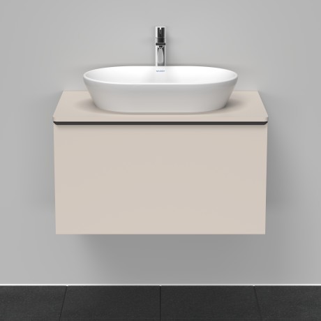 Duravit тумба подвесная под раковину 800 мм х 550 мм, с консолью, d-neo, de494709191 цвет: серо-коричневый матовый