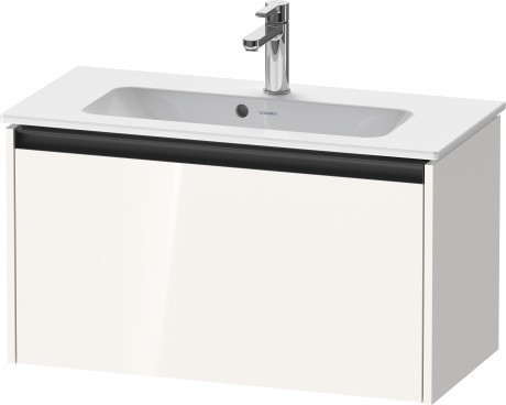 Duravit тумба подвесная под раковину 390 мм х 810 мм х 440 мм, ketho.2, k25056022220000 цвет: белый глянцевый