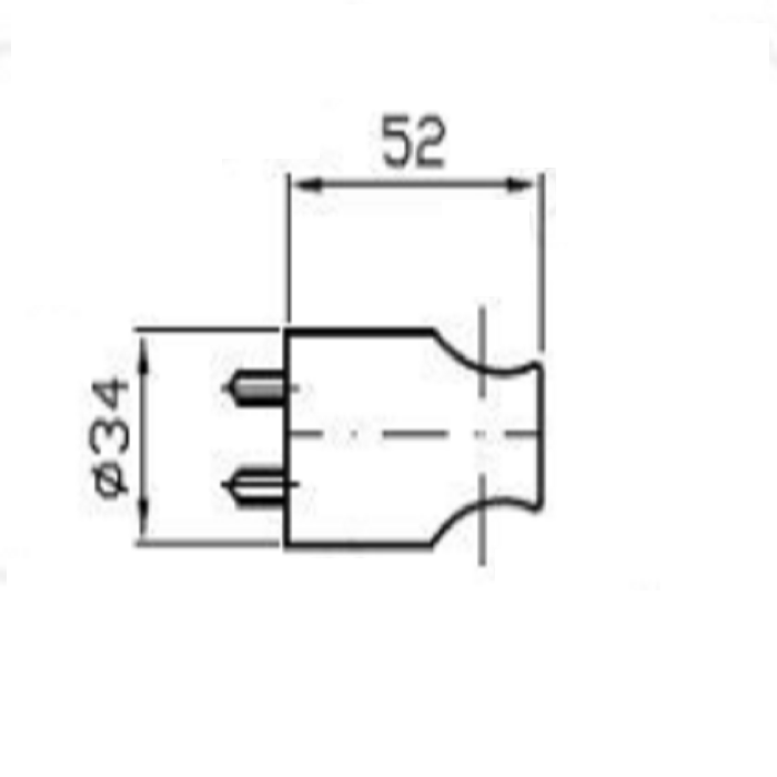 Zucchetti держатель для ручного душа, sun, хром арт. z93782