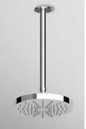 Zucchetti верхний душ d20см, на потолок, 30см, wind, хром арт. z93024