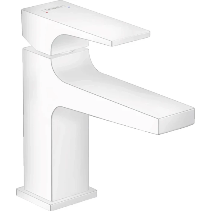 Hansgrohe смеситель для раковины с донным клапаном, Metropol, белый арт. 32500700