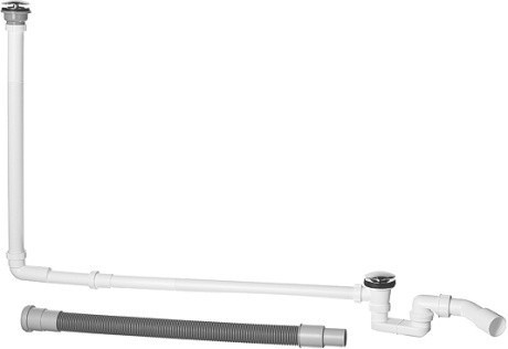 Duravit комплект слива-перелива, blue moon, 790236000001000 цвет: белый/хром