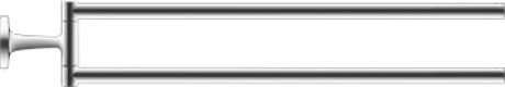 Duravit двойной полотенцедержатель, starck t, 0099411000 цвет: хром