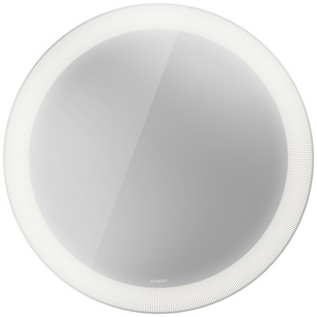 Duravit зеркало круглое с подсветкой plus декор radial, happy d.2 plus, hp7486s0000 цвет: