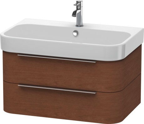 Duravit тумба подвесная под раковину, happy d.2, h2 6365 13 цвет: орех американский