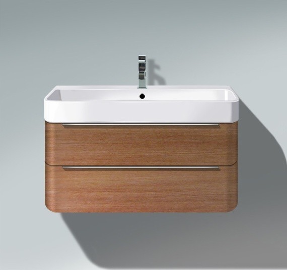 Duravit тумба подвесная под раковину, happy d.2, h2 6365 13 цвет: орех американский