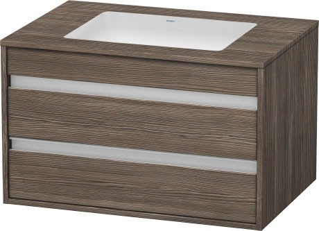 Duravit тумба подвесная под раковину с двумя выдвижными ящиками, ketho, kt685405151 цвет: сосна коричневая