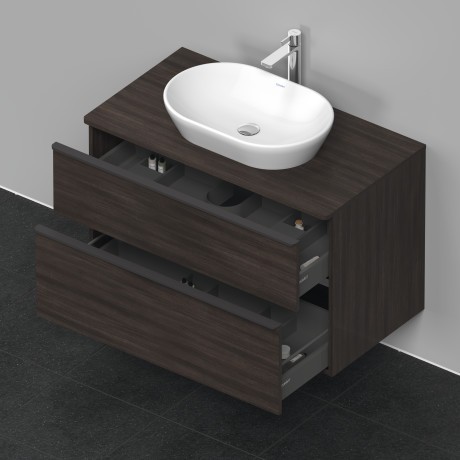 Duravit тумба подвесная под раковину 550 мм х 1000 мм, d-neo, de496805353 цвет: каштан темный