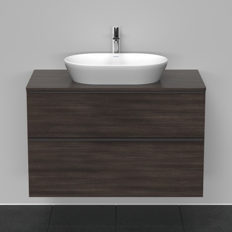 Duravit тумба подвесная под раковину 550 мм х 1000 мм, d-neo, de496805353 цвет: каштан темный