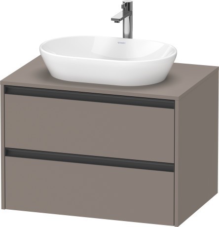 Duravit тумба подвесная под раковину 550 мм х 800 мм х 568 мм, ketho.2, k24895043430000 цвет: базальт матовый