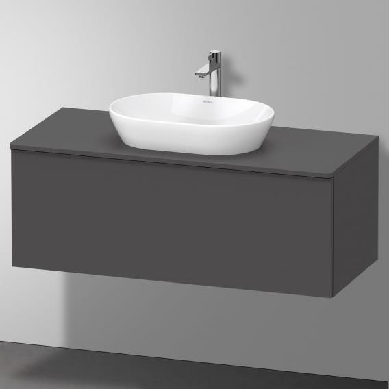 Duravit тумба подвесная под раковину 1200 мм х 550 мм и консолью, d-neo, de494904949 цвет: графит матовый