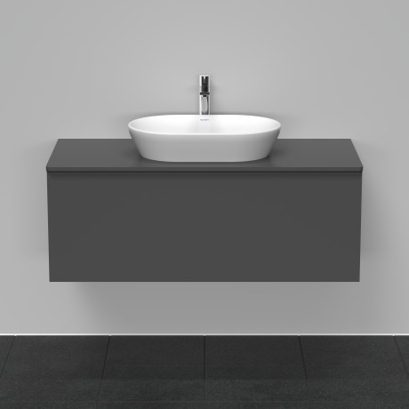 Duravit тумба подвесная под раковину 1200 мм х 550 мм и консолью, d-neo, de494904949 цвет: графит матовый