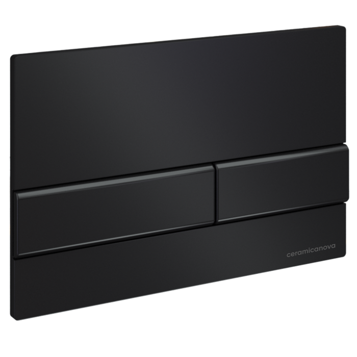 Ceramicanova инсталляция с кнопкой envision/ flat, cn1002b цвет: черный