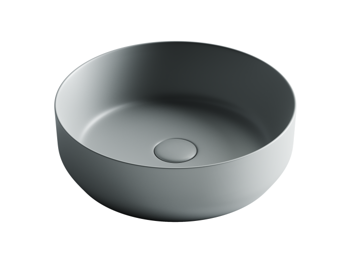 Ceramicanova раковина накладная element, cn6022mh цвет: серый
