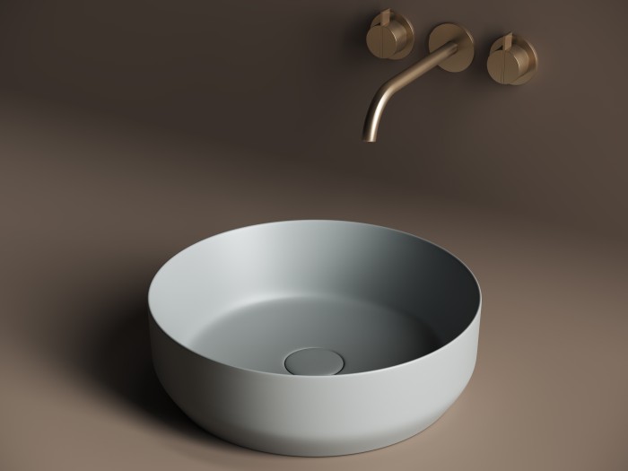 Ceramicanova раковина накладная element, cn6022mh цвет: серый