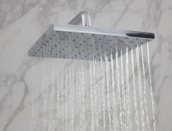 Keuco верхний душ без держателя 250 мм, квадратной формы, universal, черный матовый арт. 53086 370100