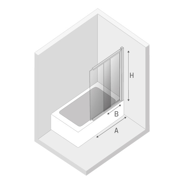 Шторка для ванны light gold 100x150, New trendy Sensi, светлое золото арт. P-0102