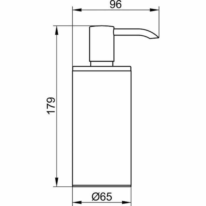 Keuco дозатор жидкого мыла настольная модель kueco, plan, хром арт. 14952 010100