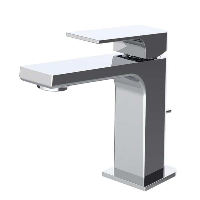 Fima Carlo Frattini смеситель для раковины, на 1 отв, донный клапан, h110мм излив 110мм, fit, хром арт. f3381cr