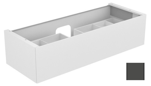 Keuco тумба подвесная под раковину с одним выдвижным фронтом, корпуc/фасад лак структурный, edition 11, антрацит арт. 31361 390000